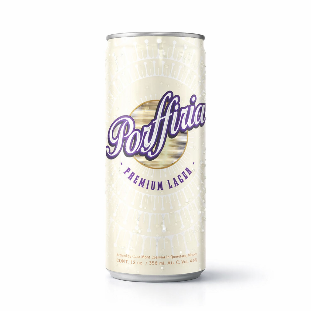 24 PACK CERVEZA PORFFIRIA PREMIUM LAGER LATA 355 ML