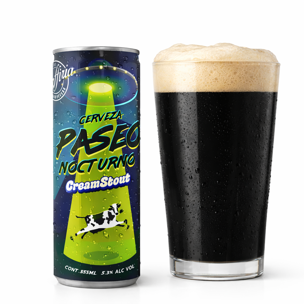 24 PACK CERVEZA PASEO NOCTURNO CREAM STOUT LATA 355 ML